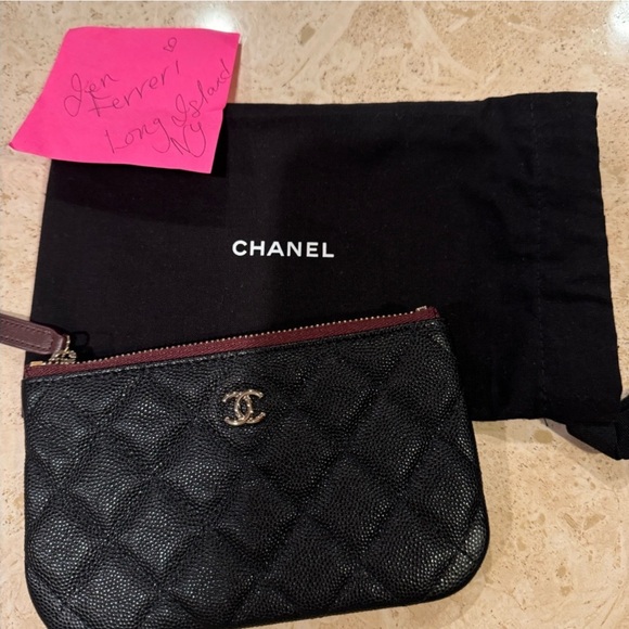 Authentic Chanel Burgundy Garment mini O case nwot - Picture 4 of 6